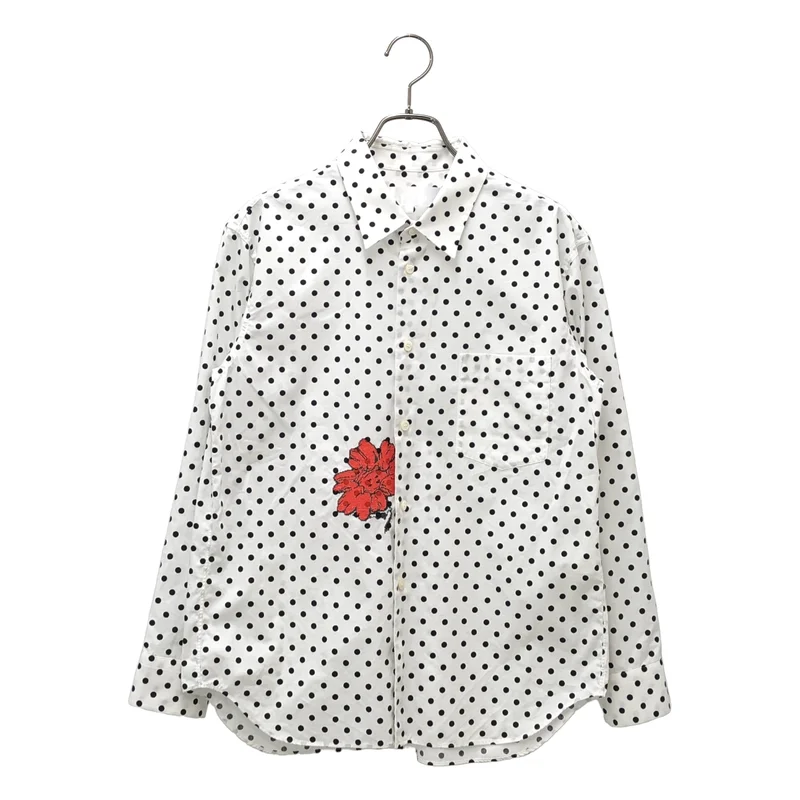 tao COMME des GARCONS / タオコムデギャルソン | 2023SS | ドット フラワー刺しゅう シャツ | M | レディース