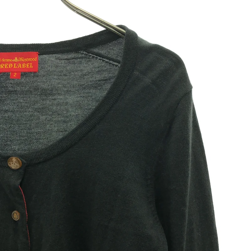 VIVIENNE WESTWOOD RED LABEL / ヴィヴィアンウエストウッドレッドレーベル | ウール オーブ ニット カーディガン | 2 | レディース
