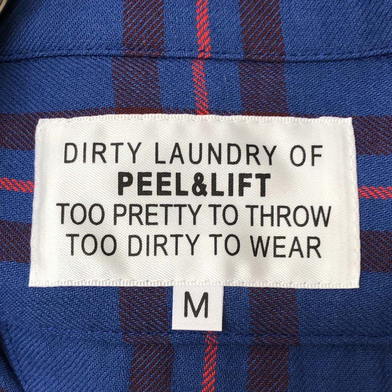 PEEL&LIFT / ピールアンドリフト | コットン チェック オープンカラー 半袖シャツ | M | メンズ