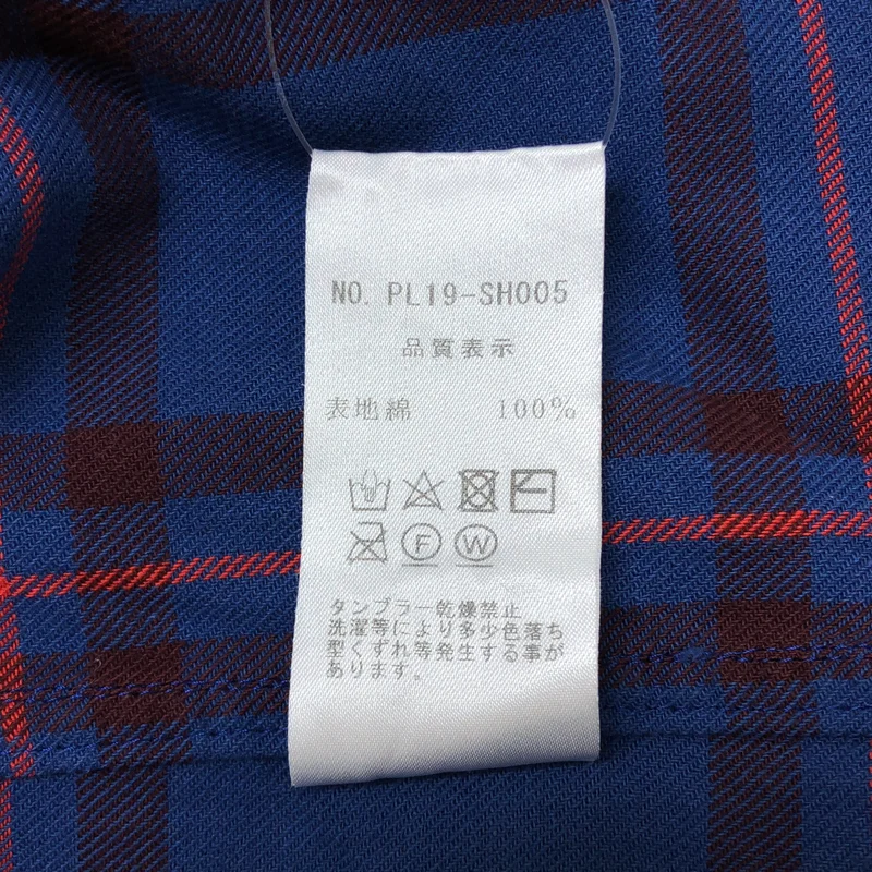 PEEL&LIFT / ピールアンドリフト | コットン チェック オープンカラー 半袖シャツ | M | メンズ