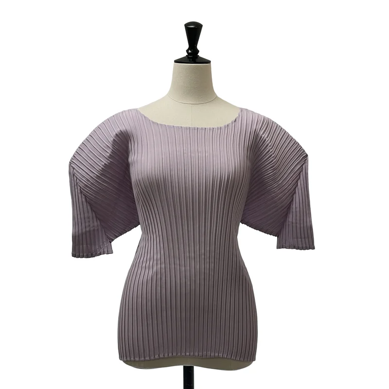 ISSEY MIYAKE / イッセイミヤケ | PRESSED FLORA PLEATS SOLID / プリーツ カットソー | 2 | レディース