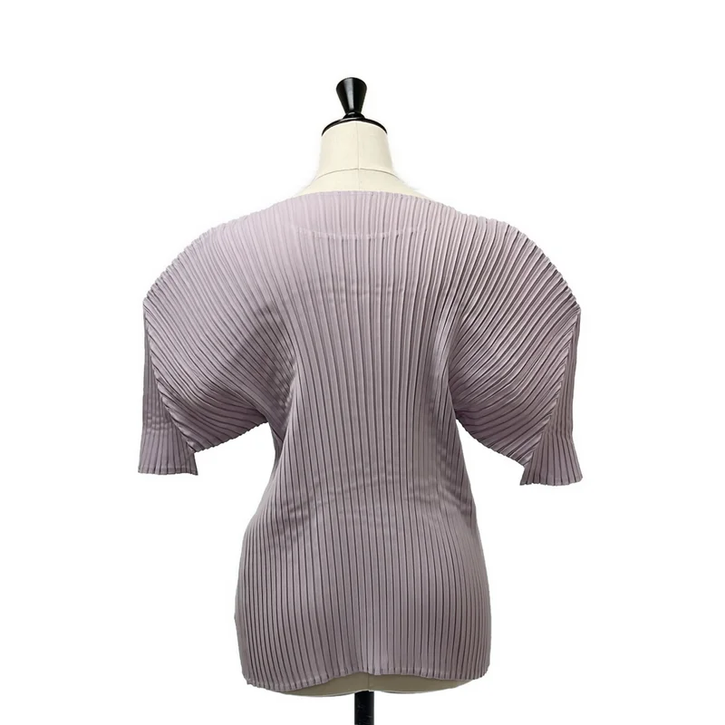 ISSEY MIYAKE / イッセイミヤケ | PRESSED FLORA PLEATS SOLID / プリーツ カットソー | 2 | レディース