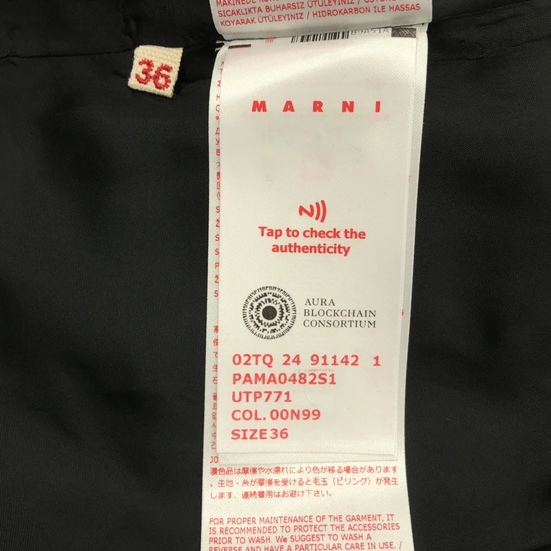 MARNI / マルニ | 2024AW | トロピカルウール テーパード スラックス パンツ | 36 | レディース