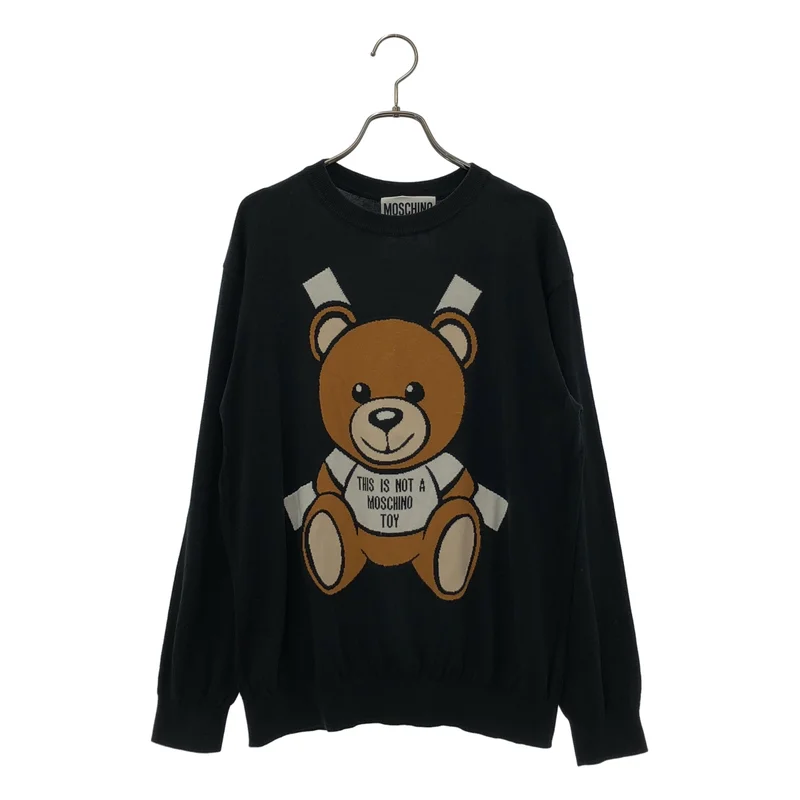 MOSCHINO / モスキーノ | コットン ベア クルーネックニット | S | レディース