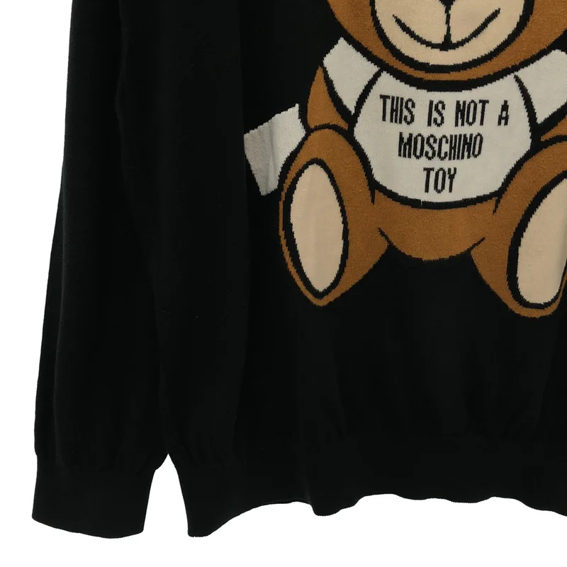 MOSCHINO / モスキーノ | コットン ベア クルーネックニット | S | レディース