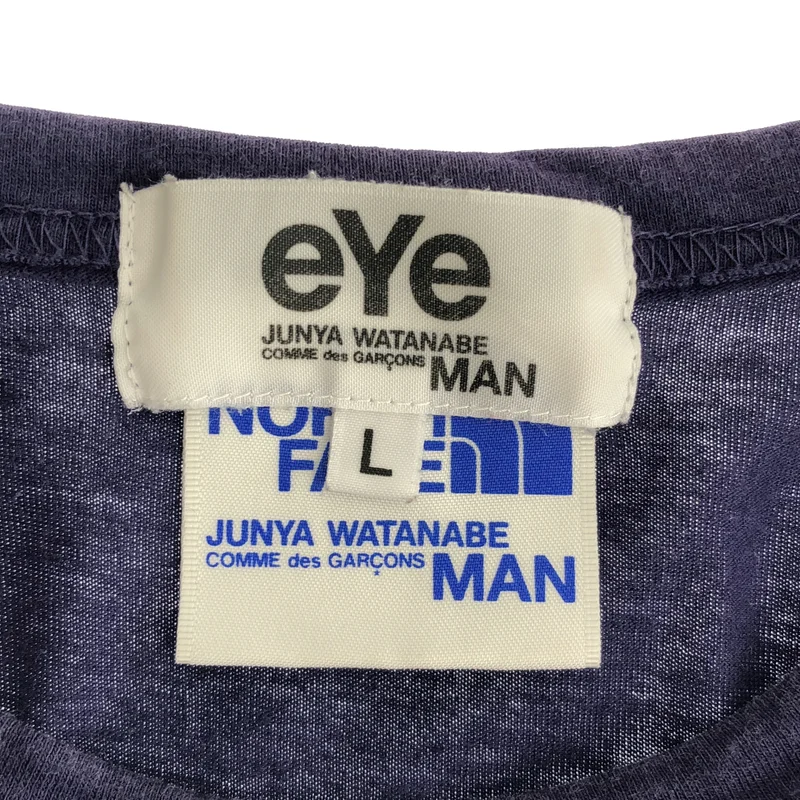 eye JUNYA WATANABE COMME des GARCONS MAN / アイジュンヤワタナベ マン | 2011SS | ×THE NORTH FACE / ロゴ プリント Tシャツ | L | メンズ