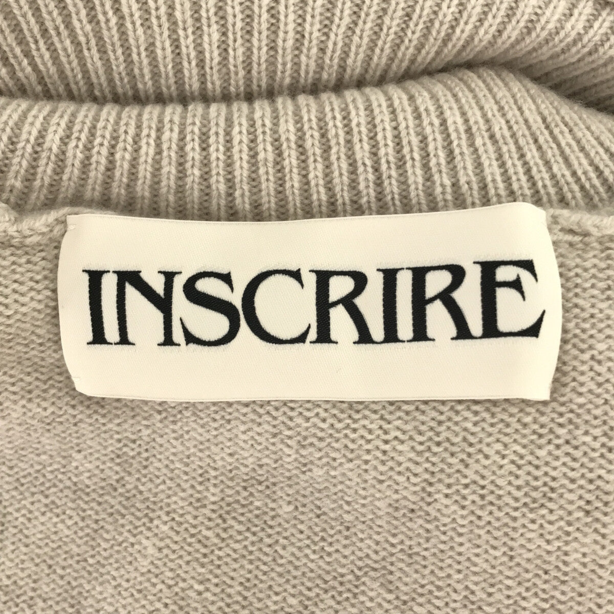 INSCRIRE / アンスクリア | カシミヤ ブレンド K10 アシンメトリー タートル ネック ニットセーター | F | ベージュ | レディース INSCRIRE / アンスクリア | カシミヤ ブレンド K10 アシンメトリー