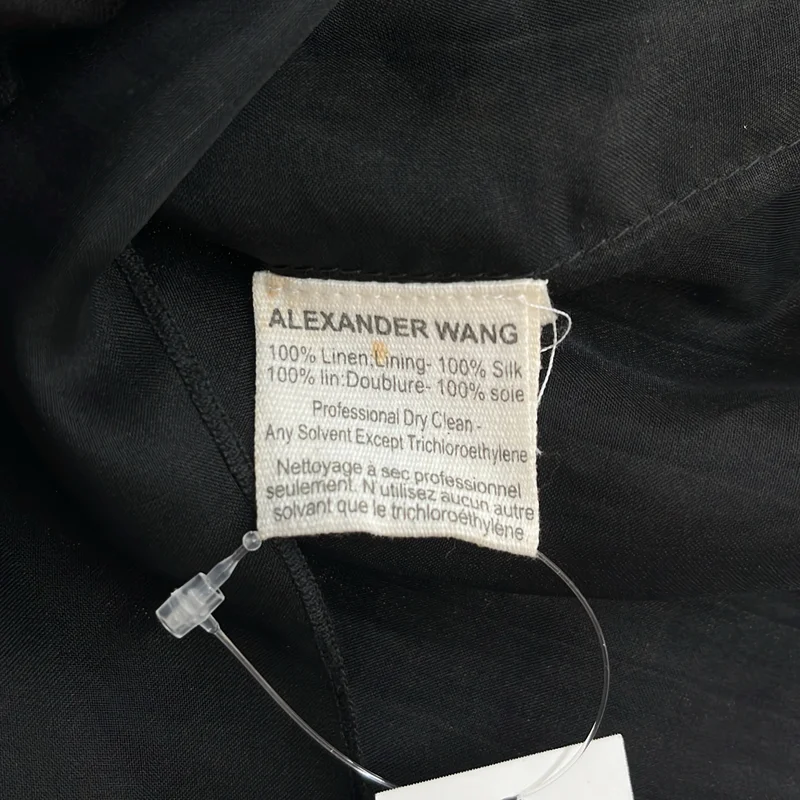 ALEXANDER WANG / アレキサンダーワン | リネン シルク シアーレイヤード プリーツ ジャンパースカート | 0 | レディース