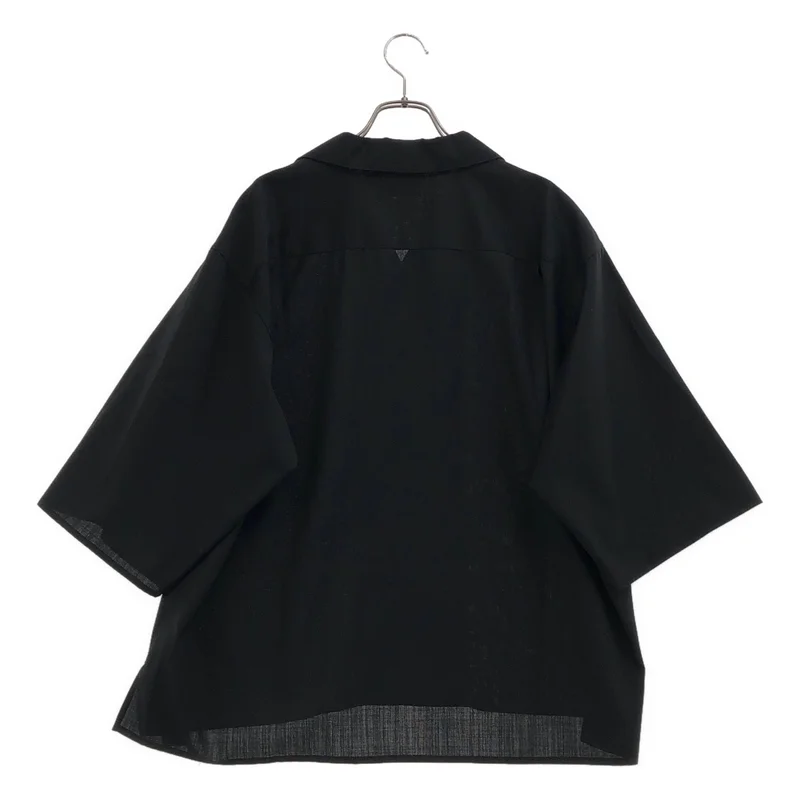 LOEFF / ロエフ | ウール 七分袖 オープンカラーシャツ | 1 | メンズ