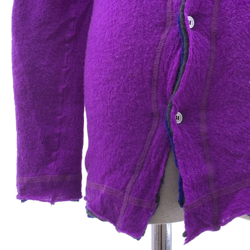 tricot COMME des GARCONS / トリココムデギャルソン | 2003AW | ウール 縮絨 レイヤード ニット カーディガン ジャケット |