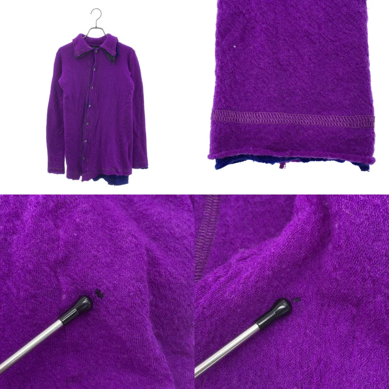 tricot COMME des GARCONS / トリココムデギャルソン | 2003AW | ウール 縮絨 レイヤード ニット カーディガン ジャケット |