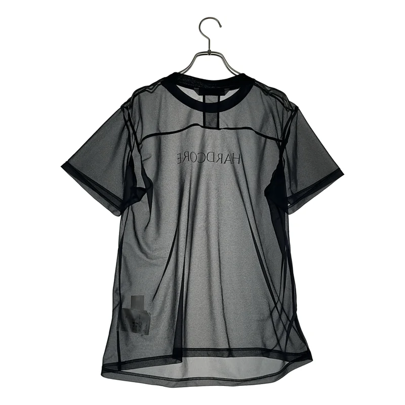 JOHN LAWRENCE SULLIVAN / ジョンローレンスサリバン | SEE-THROUGH PRINT TEE シアー クルーネック Tシャツ | M | メンズ