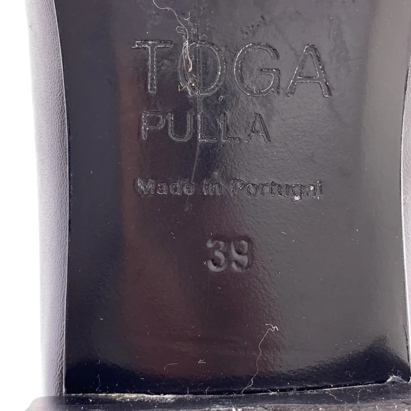 TOGA PULLA / トーガプルラ | レザー ポインテッドトゥ ストラップ サンダル | 39 | レディース