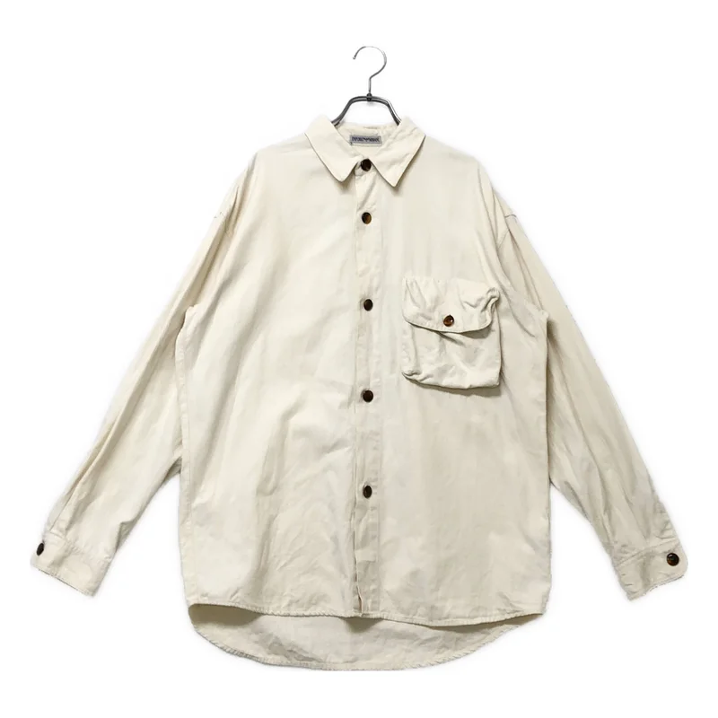 EMPORIO ARMANI / エンポリオアルマーニ | コットン ワイドポケット シャツ | 46 | メンズ