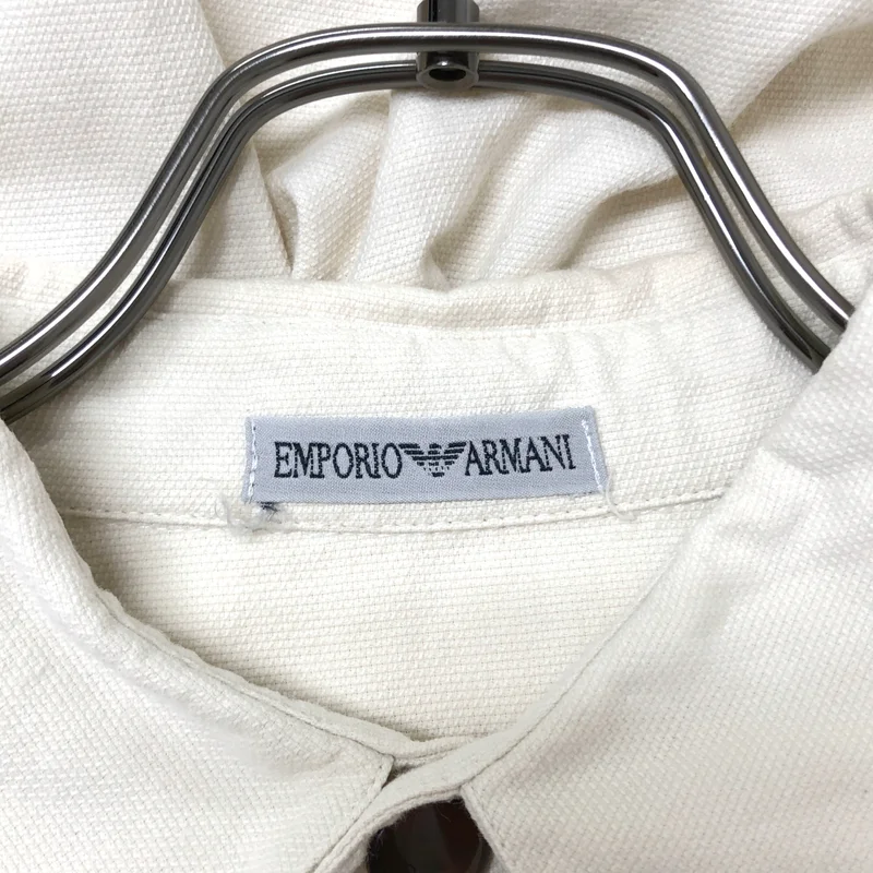 EMPORIO ARMANI / エンポリオアルマーニ | コットン ワイドポケット シャツ | 46 | メンズ