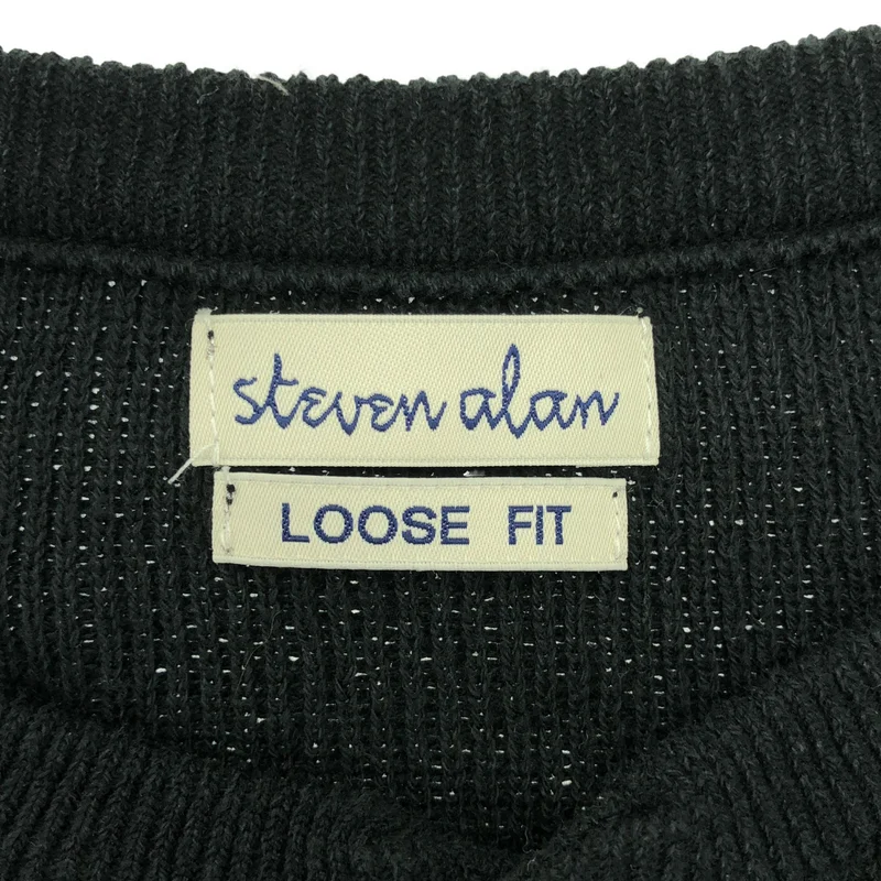 steven alan / スティーブンアラン | KUBO HENLEY NECK SHORT SLEEVE KNIT -LOOSE / コットン ニット | S | メンズ