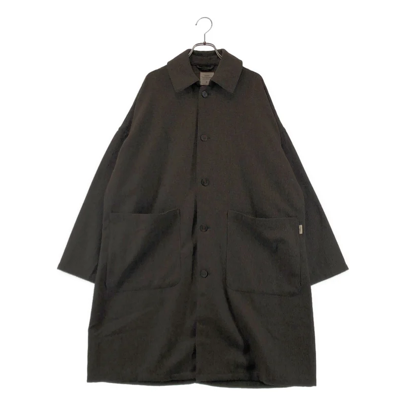 Yarmo / ヤーモ | THE UNIFORM DUSTER COAT / Gingham Check / バックロゴ シングル コート | S | メンズ