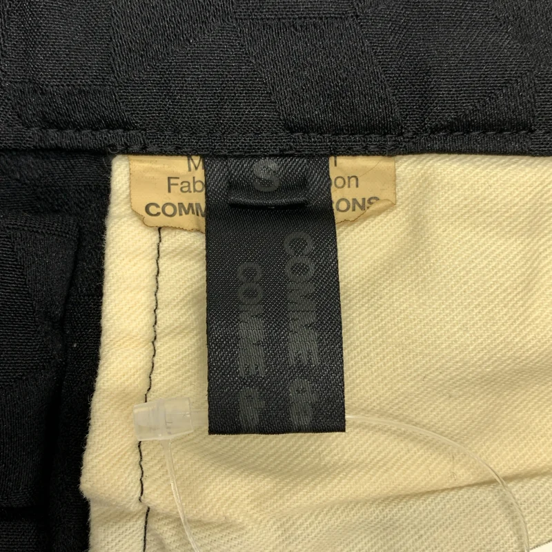 COMME des GARCONS COMME des GARCONS / コムコム | 2014AW | ポリエステル 製品加工 幾何学模様 ジャガード 2タック ワイドパンツ | S | レディース