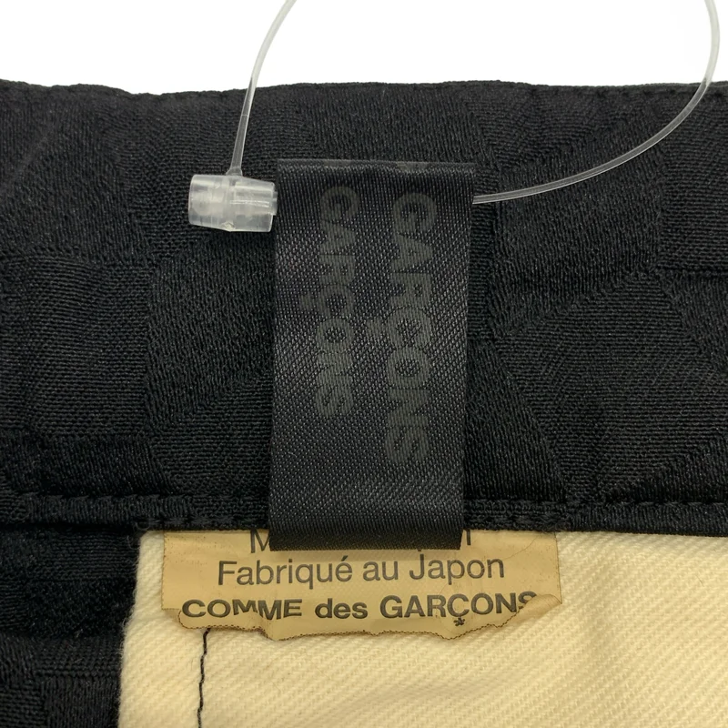 COMME des GARCONS COMME des GARCONS / コムコム | 2014AW | ポリエステル 製品加工 幾何学模様 ジャガード 2タック ワイドパンツ | S | レディース
