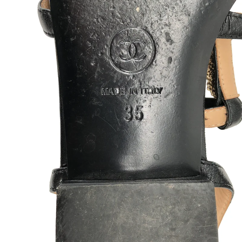 CHANEL / シャネル | ココマーク スター ストラップ サンダル | 35 | レディース