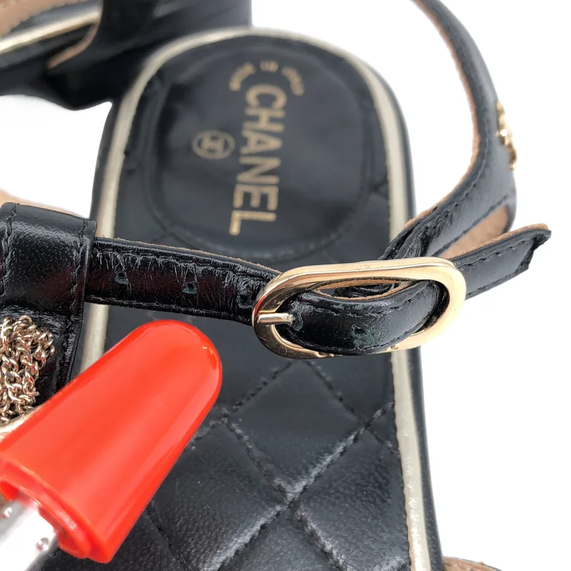 CHANEL / シャネル | ココマーク スター ストラップ サンダル | 35 | レディース