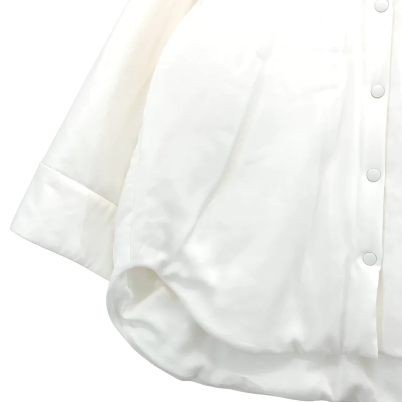 ENFOLD / エンフォルド | 2026SS | PADDING BIG SHIRT JACKET / パディング ビッグ シャツジャケット | 38 | レディース