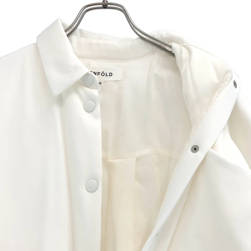 ENFOLD / エンフォルド | 2026SS | PADDING BIG SHIRT JACKET / パディング ビッグ シャツジャケット | 38 | レディース