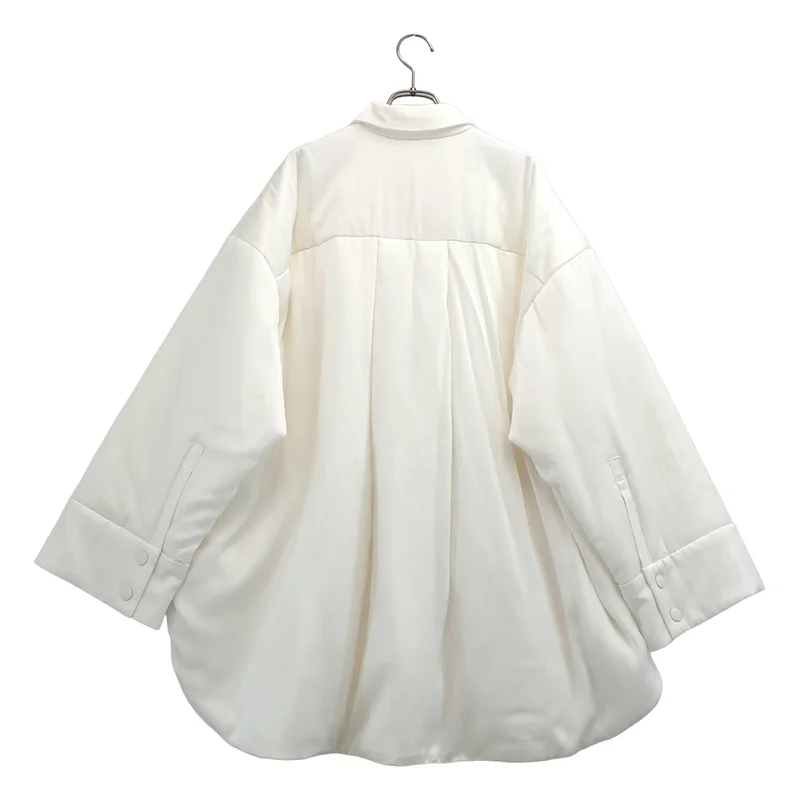 ENFOLD / エンフォルド | 2026SS | PADDING BIG SHIRT JACKET / パディング ビッグ シャツジャケット | 38 | レディース
