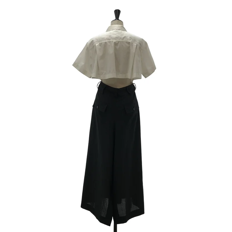 sacai / サカイ | SUITING MIX DRESS / スーティング ミックス ドレス