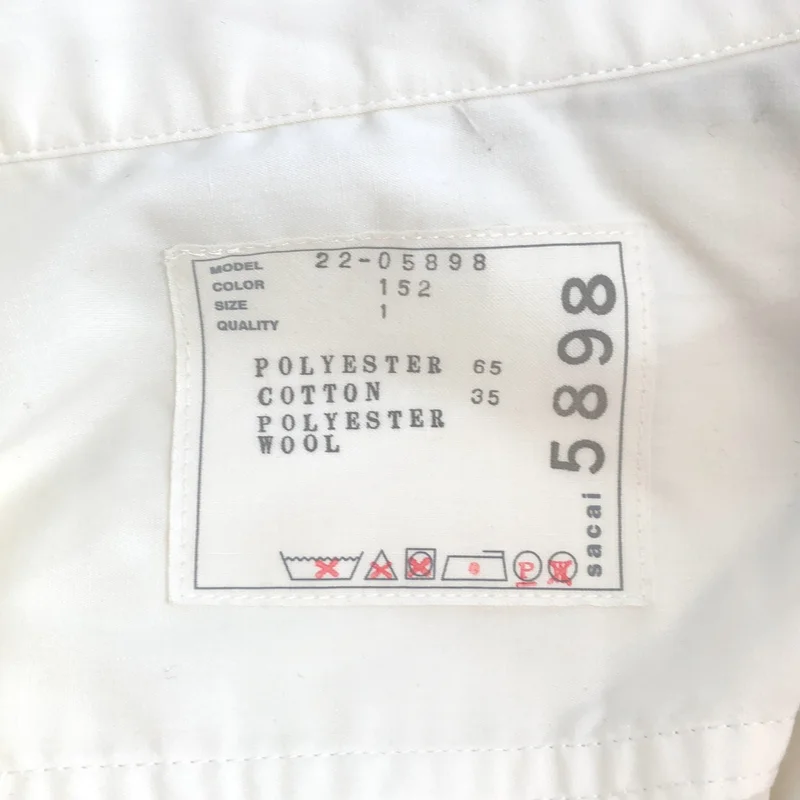sacai / サカイ | SUITING MIX DRESS / スーティング ミックス ドレス | 1 | レディース
