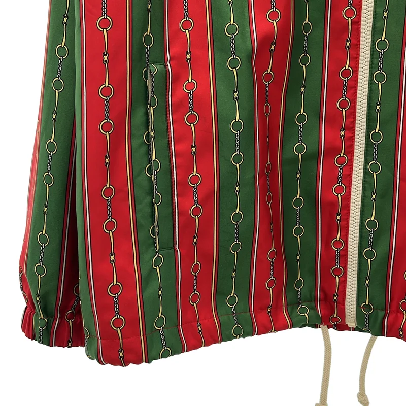 GUCCI / グッチ | ホースビット ストライププリント ベロア切替 トラックジャケット | M | メンズ