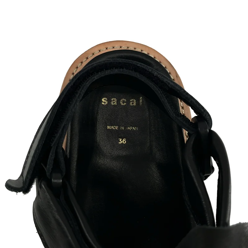 sacai / サカイ | レザーリボン スポーツサンダル | 36 | レディース