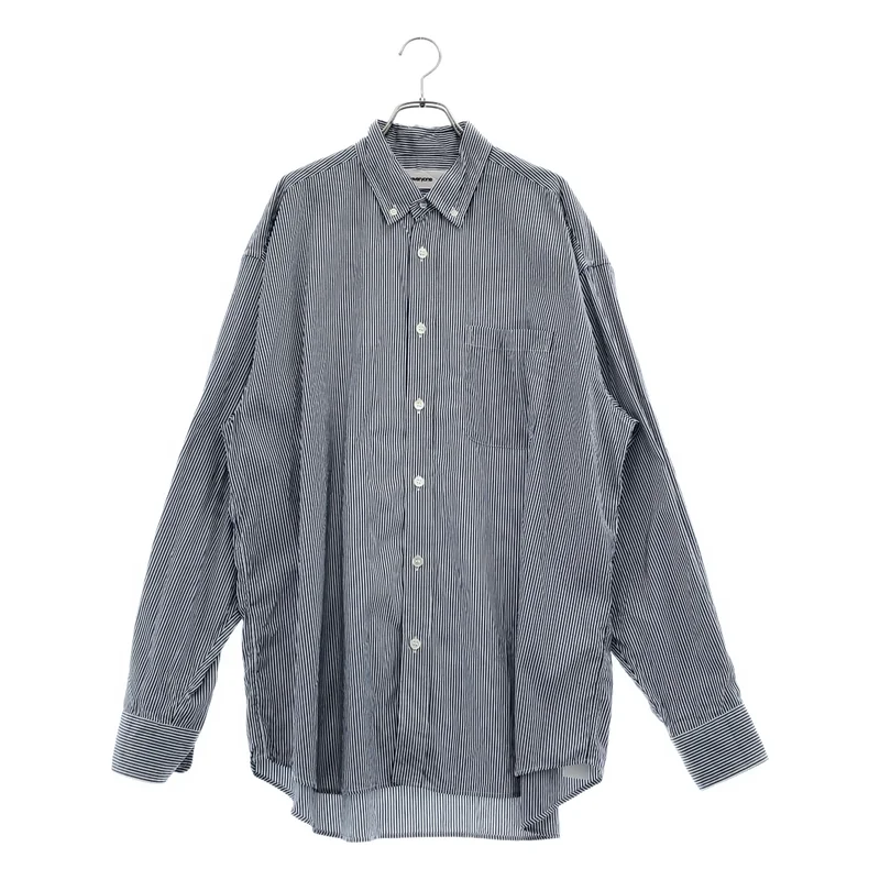 everyone / エブリワン | classic button down shirt ロゴ ストライプ ボタンダウンシャツ | XL | メンズ