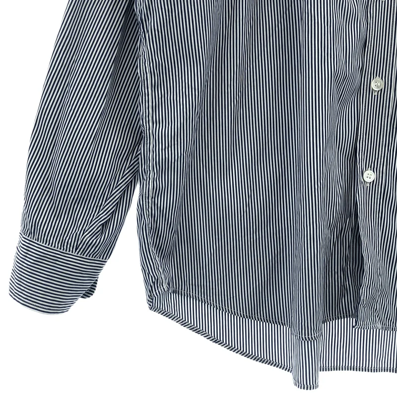 everyone / エブリワン | classic button down shirt ロゴ ストライプ ボタンダウンシャツ | XL | メンズ