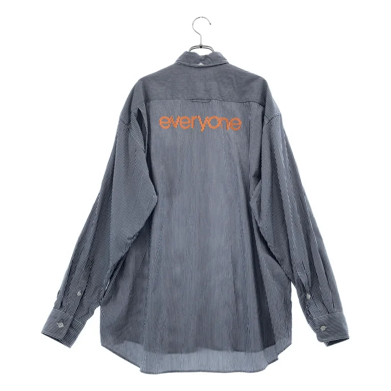 everyone / エブリワン | classic button down shirt ロゴ ストライプ ボタンダウンシャツ | XL | メンズ