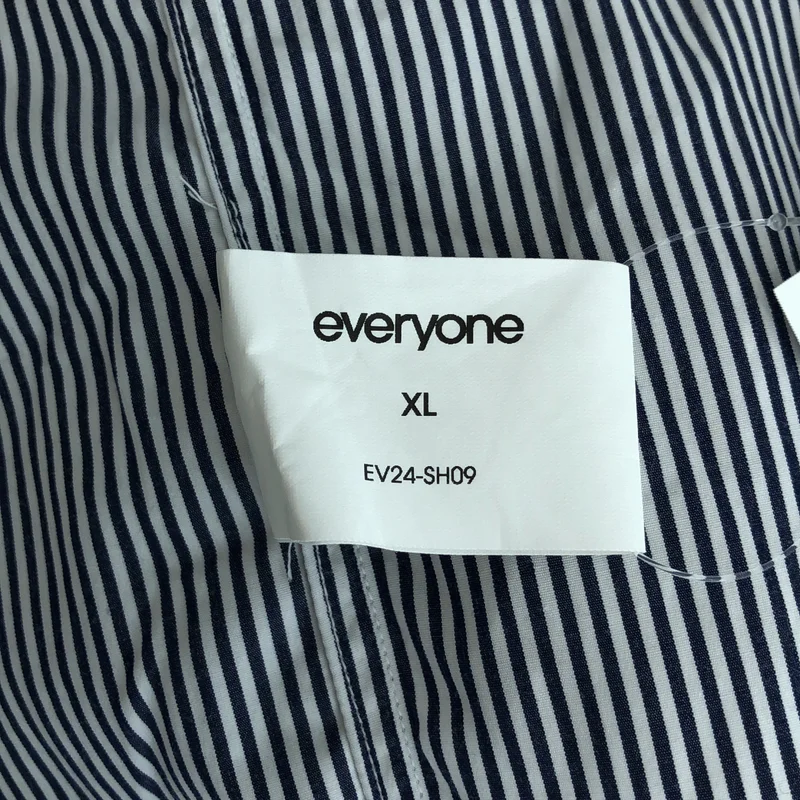 everyone / エブリワン | classic button down shirt ロゴ ストライプ ボタンダウンシャツ | XL | メンズ