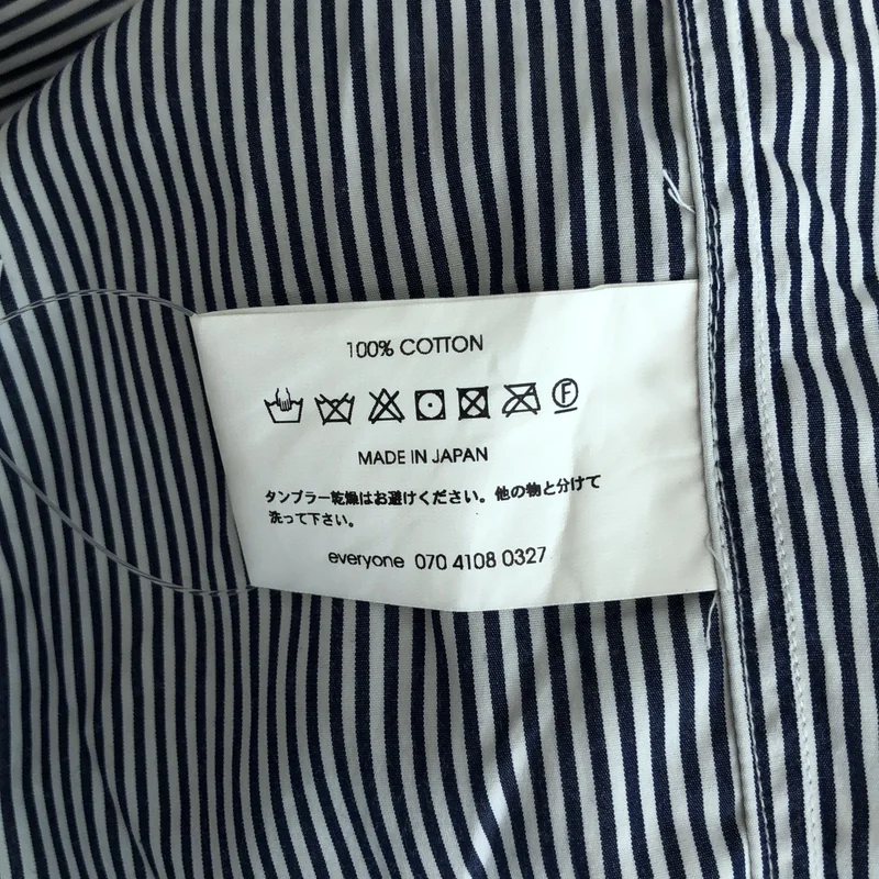 everyone / エブリワン | classic button down shirt ロゴ ストライプ ボタンダウンシャツ | XL | メンズ