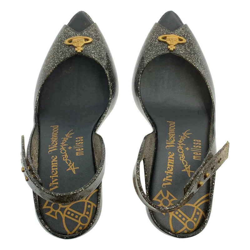 Vivienne Westwood ANGLOMANIA / ヴィヴィアンウエストウッドアングロマニア | × Melissa オーブ グリッター ヒール パンプス | 37 | レディース