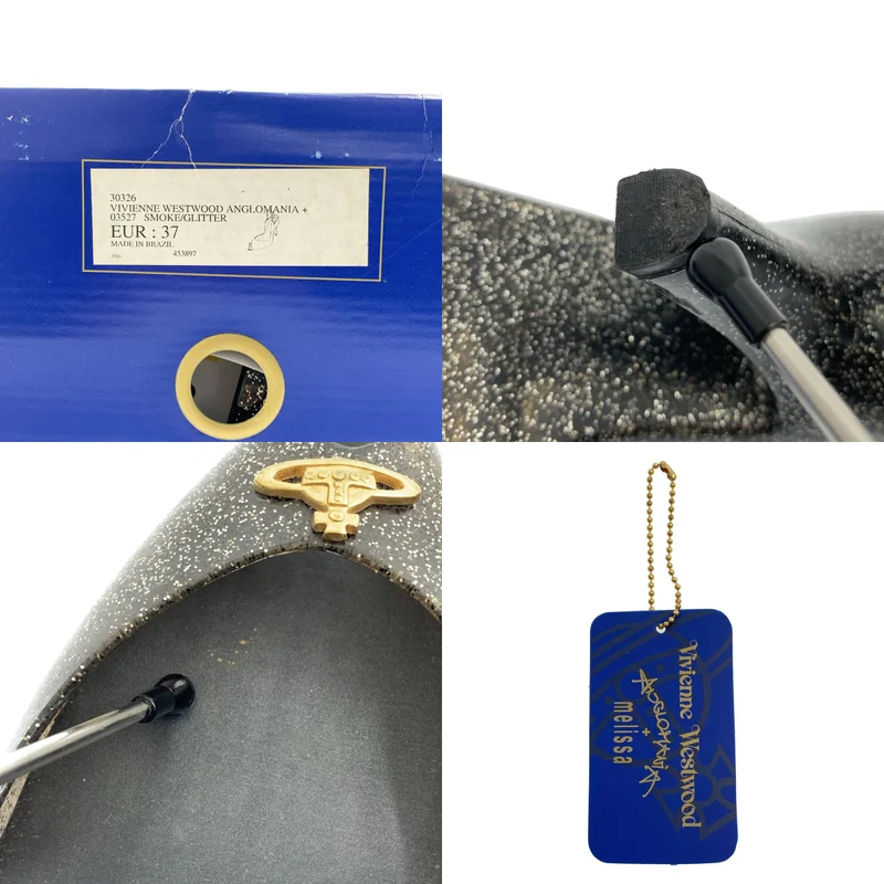 Vivienne Westwood ANGLOMANIA / ヴィヴィアンウエストウッドアングロマニア | × Melissa オーブ グリッター ヒール パンプス | 37 | レディース