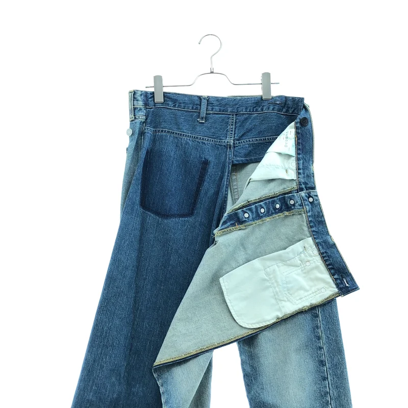 JUNYA WATANABE / ジュンヤワタナベ | 2025SS | × Lev's スリット デニムパンツ JO-P201 | XS | メンズ