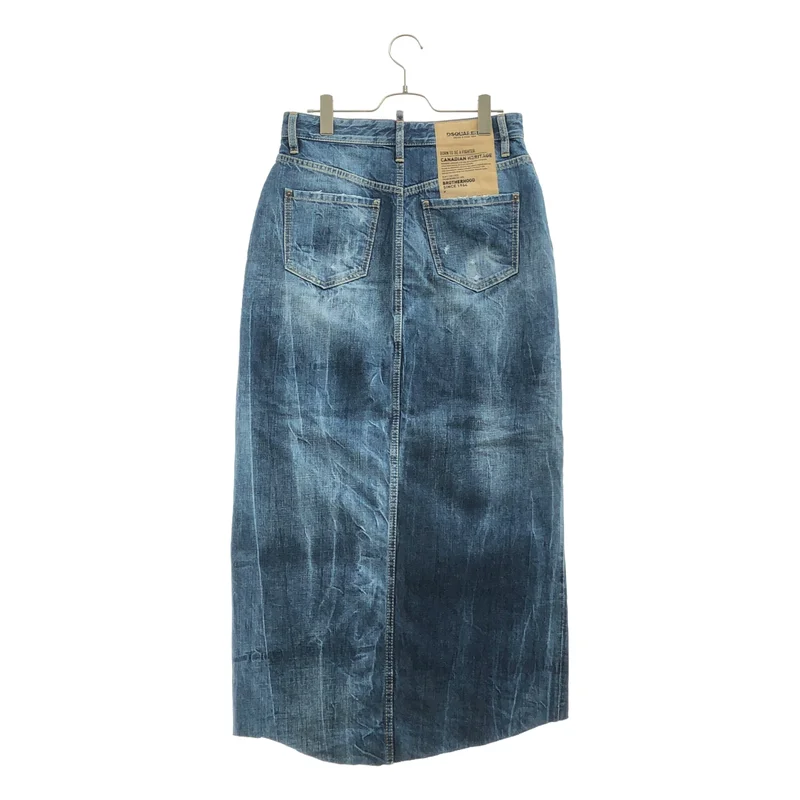 DSQUARED2 / ディースクエアード | ダメージ加工 デニムスカート | 42 | レディース