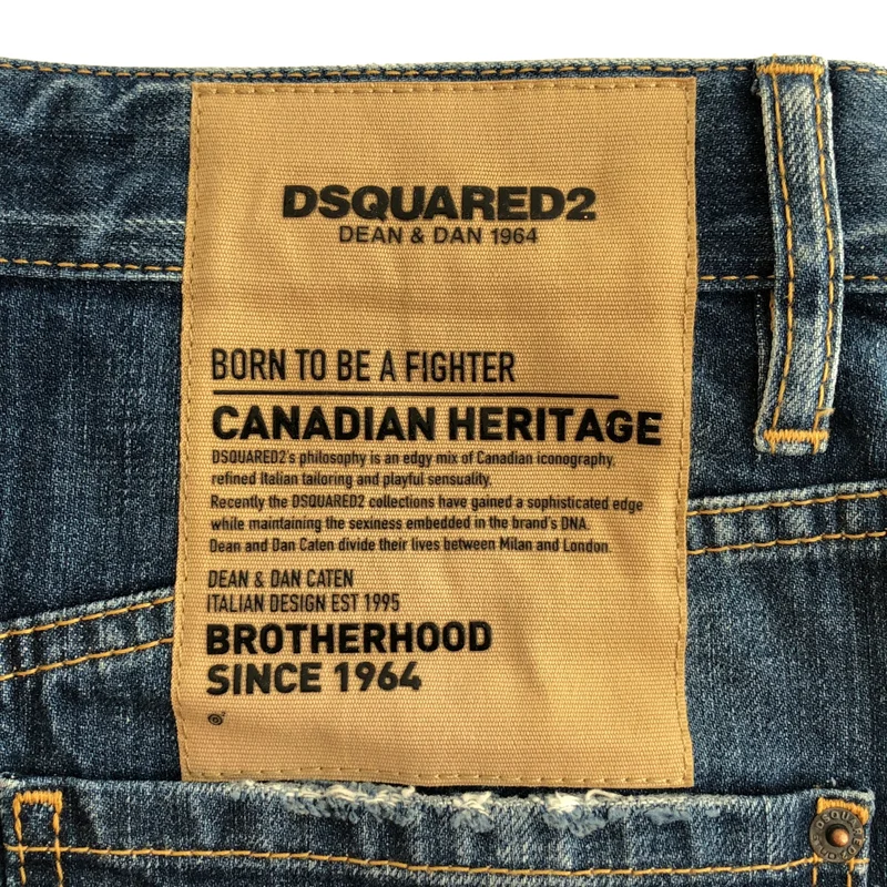 DSQUARED2 / ディースクエアード | ダメージ加工 デニムスカート | 42 | レディース