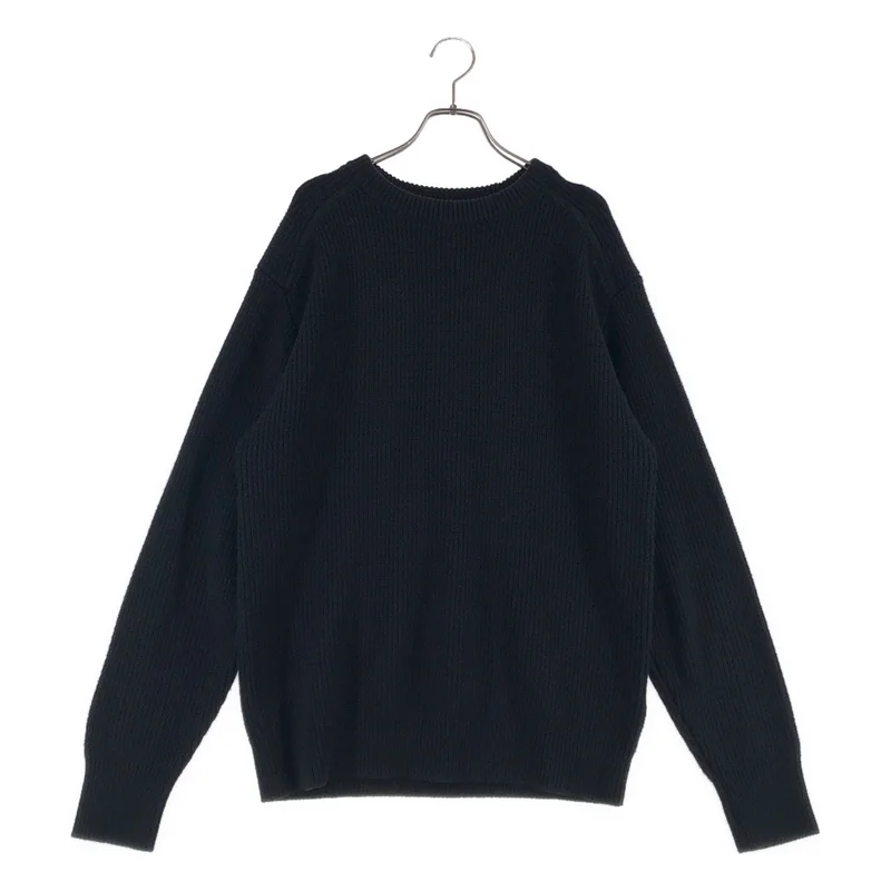CABaN / キャバン | コットンカシミヤワッフル ミリタリープルオーバー ニット | F | メンズ