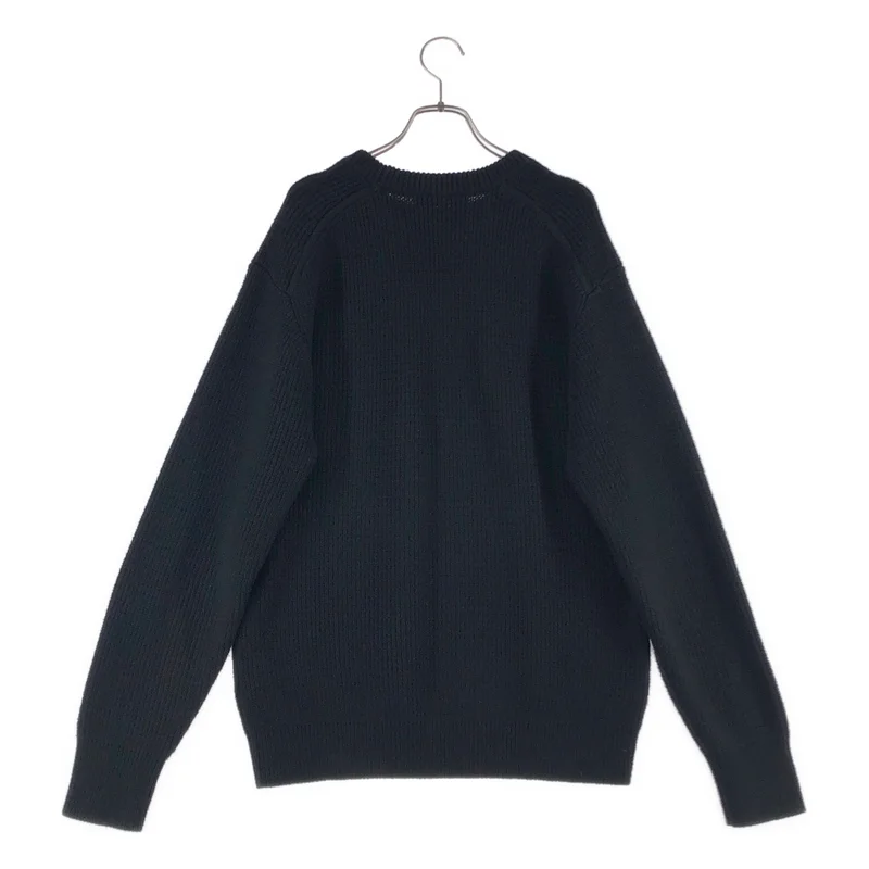 CABaN / キャバン | コットンカシミヤワッフル ミリタリープルオーバー ニット | F | メンズ