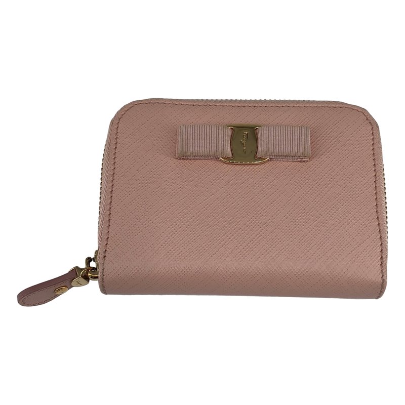 Salvatore Ferragamo / サルヴァトーレフェラガモ | レザー ヴァラリボン ジップ ショートウォレット |