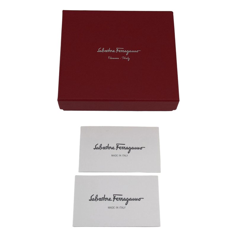 Salvatore Ferragamo / サルヴァトーレフェラガモ | レザー ヴァラリボン ジップ ショートウォレット |