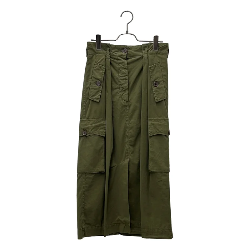 DRIES VAN NOTEN / ドリスヴァンノッテン | 2020SS | コットン 2タック カーゴスカート | 34 | レディース
