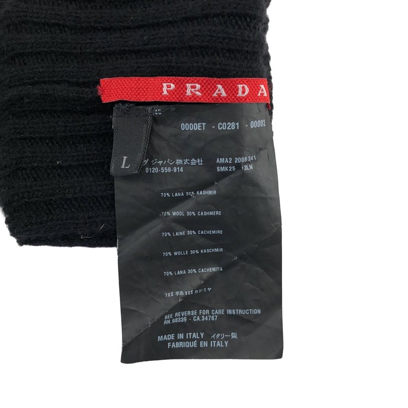 PRADA / プラダ | リブニット グローブ 手袋 | L | その他
