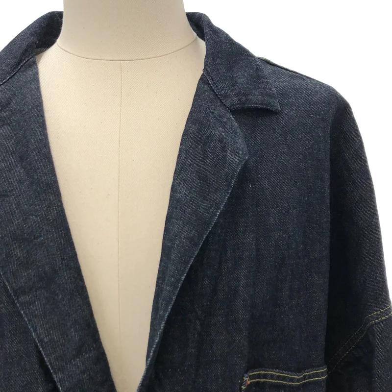 GANRYU / ガンリュウ | 2016AW | オーバーデニム ラップコート | M | メンズ