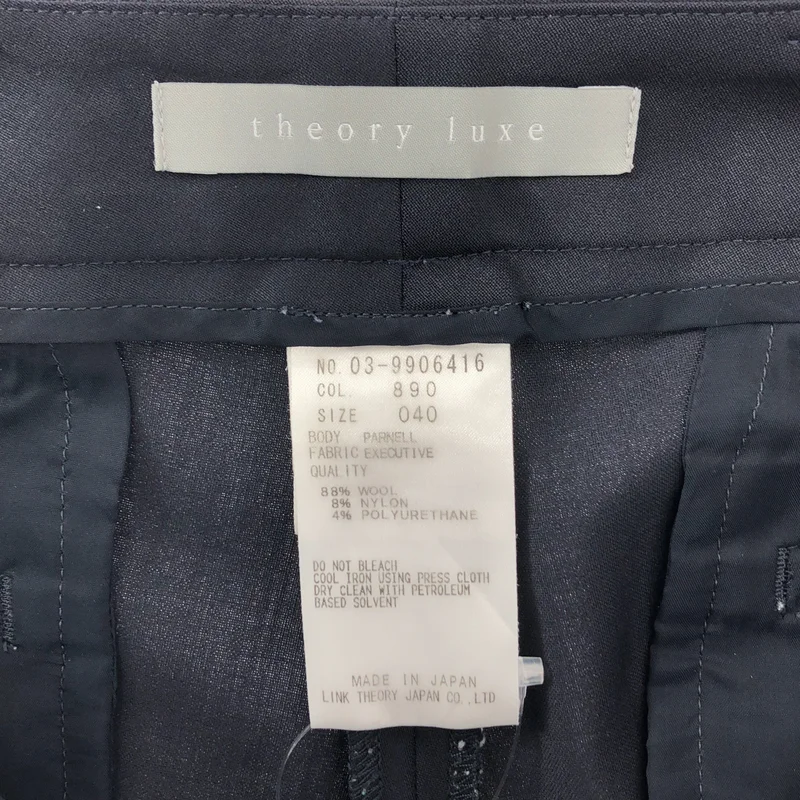theory luxe / セオリーリュクス | センタープレス スラックス パンツ | 40 | レディース